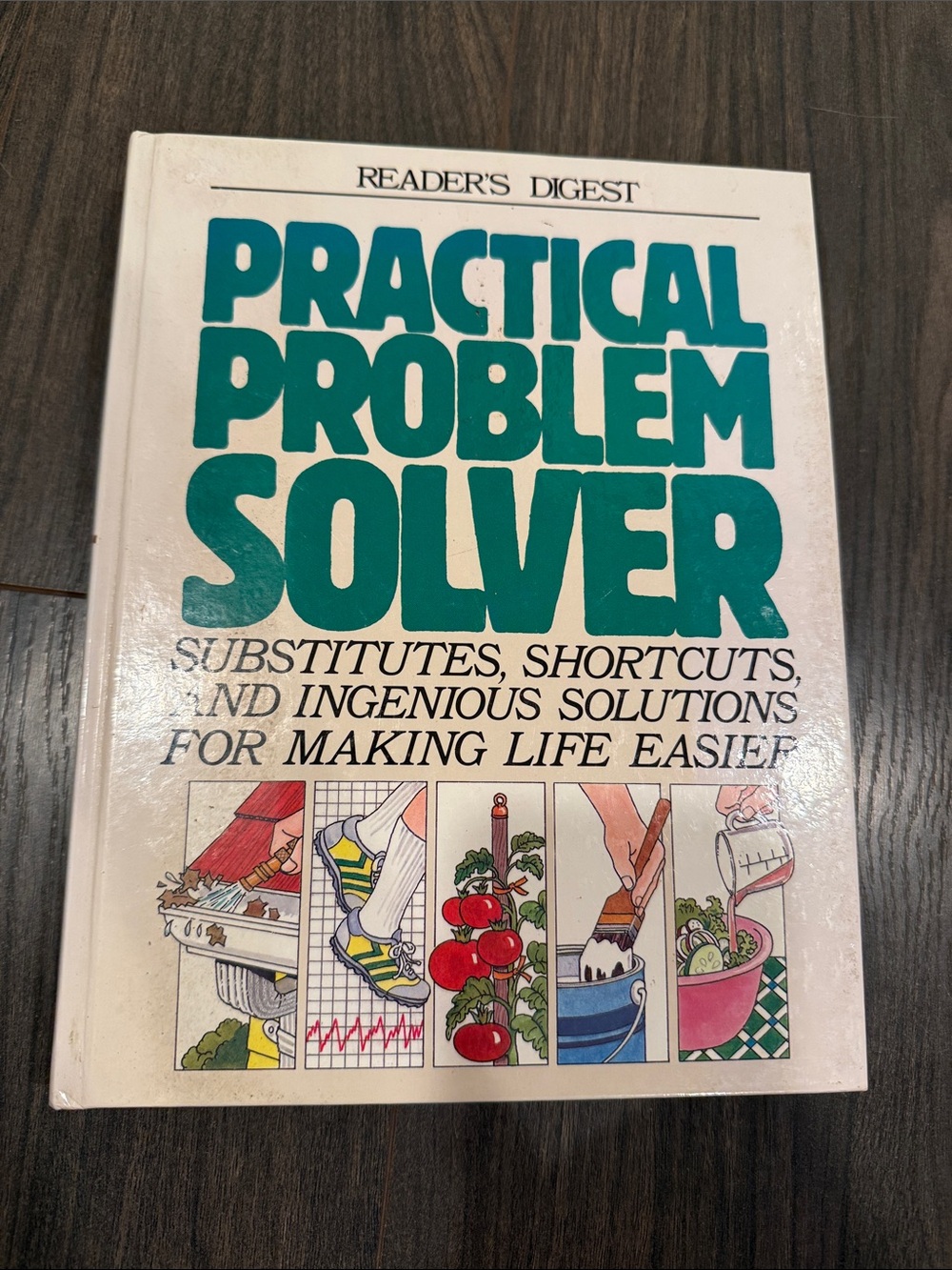 Reader's Digest Practical Problem Solver - Teal Text on White Cover 7:27